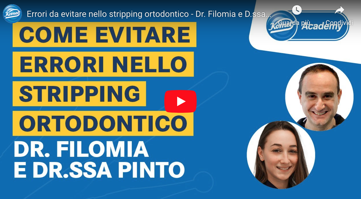 Ortodonzia: Dr. Filomia e Dr.ssa Pinto consigliano l’IPR